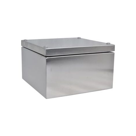 Boîtier RS PRO en Acier inoxydable 304 Acier dim. ext. 200 x 200 x 121mm, IK10, IP66 ( Prix pour 1 )