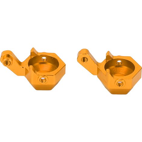 Jeu de direction avant en alliage d'aluminium haute précision pour voiture RC 1/16, modèle SG‑1603/SG‑1604, couleur jaune vif. (1/5)