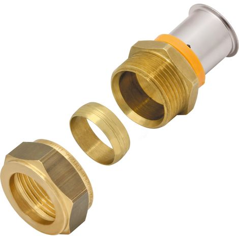 Connettore a compressione ultraPRESS in ottone - 16/15