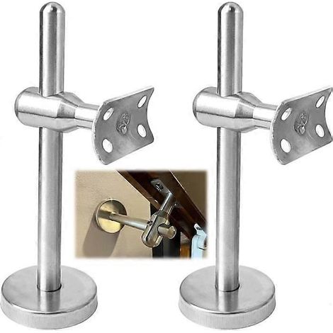 Support de main courante en acier inoxydable réglable, support de main courante d'escalier plat et allongé, support de main courante d'escalier réglable, avec cache-bride de base (2 pièces) (1/5)