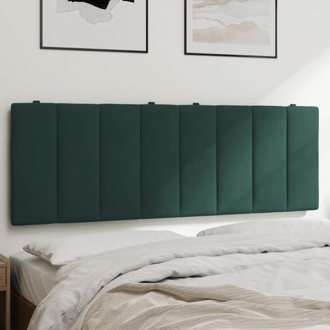 vidaXL Cuscino Testiera Hanko Verde Scuro 120 cm in Velluto