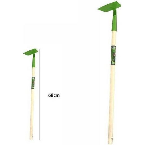 Trade Shop - KOMPLETTES UNKRAUTWERKZEUG MIT 68 CM HOLZSTAB -