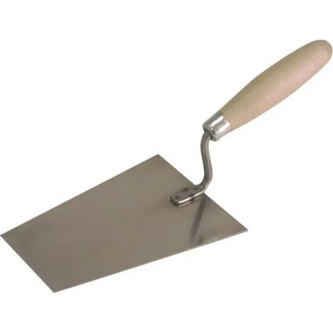 Maurerwerkzeug mega trapezoidal trowel Edelstahl Holz 130mm