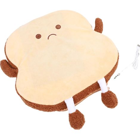 Coussin Chauffant USB – Coussin de Chaise Chauffant à 3 Températures avec Minuterie d'arrêt Automatique, Base en Caoutchouc Antidérapant et Câble de 0,7 M, Chaleur Portable pour Bureau, (1/5)