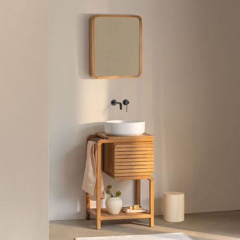Ensemble de meuble de salle de bain en bois de teck Bradley SKLUM (1/5)