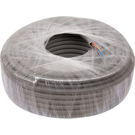 Janoplast – Gaine électrique préfilée ICTA multi-conducteurs 3G1,5 mm² – Longueur 50 m – Conduit pour cloisons et combles – Évite les pertes de temps