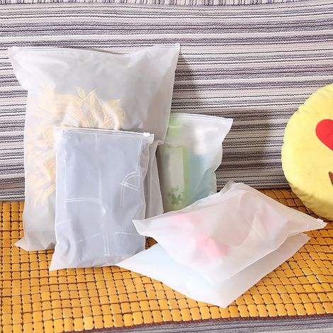 Sac De Rangement Voyage Etanche Pour Chaussures Et Vêtements - EVA Transparent - Tailles S M L XL - 1 Pièce (1/5)