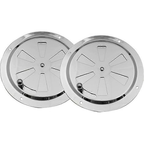Grille de ventilation circulaire en deux parties, grille de ventilation circulaire, trous de ventilation, grille d'évacuation d'air en acier inoxydable de 125 mm (1/5)