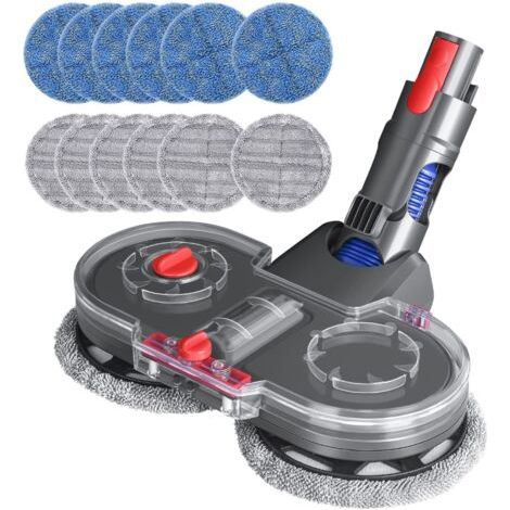 Electric Mop Head for Dyson V15 V11 V10 V8 V7 Vacuum Cleaner with Removable Water Tank, 12 Washable Pads (1/4)