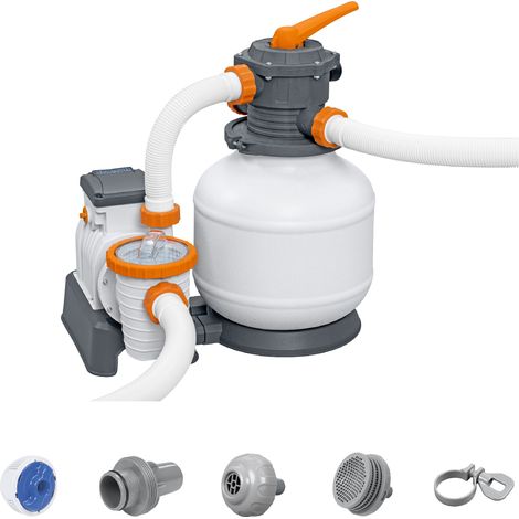 Depuradora con Filtro de Arena para Piscinas Desmontables Bestway Flowclear de 8.327 litros/hora Conexión 32 mm (1/5)