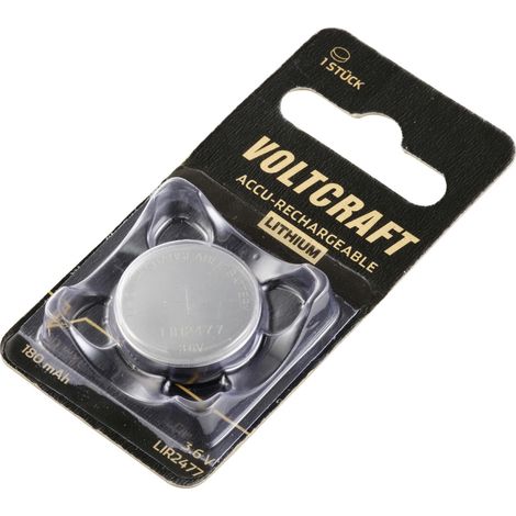 VOLTCRAFT  Knopfzellen-Akku LIR2477 Lithium 180 mAh 3.6 V 1 St.