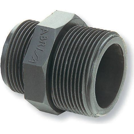 Multitanks – Manchon fileté réduit mâle mâle en PEHD Ø A: 2''1/2 Ø B: 2'' – Raccord plomberie durable pour irrigation – Connexion fiable entre tuyaux