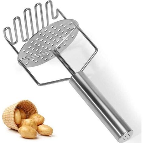 Presse purée manuelle,presse légume fruit professionnel,broyeur de pomme de terre,conception creuse ondulée,pour cuisine,restaurant (1/4)