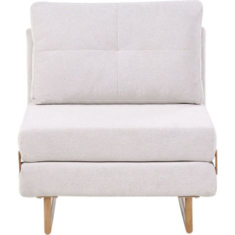 Divano letto singolo per 1 persona Pieghevole bianco sporco Jerslev