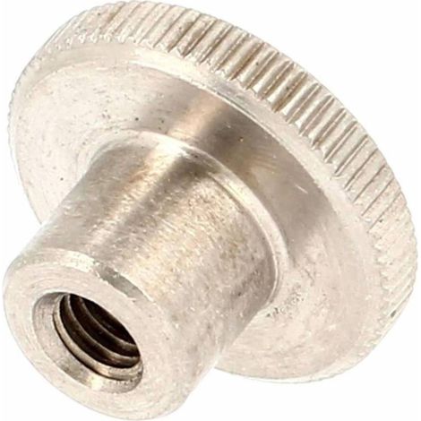 25 Ecrous Moletés Type Haut M5 mm - DIN 466 - Inox A1 - D-Work (1/5)
