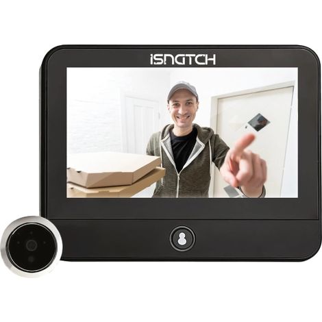 ISNATCH Spioncino Smart Wi-fi per porte blindate + monitor 4,3" - HEYDOOR 67.6884.70