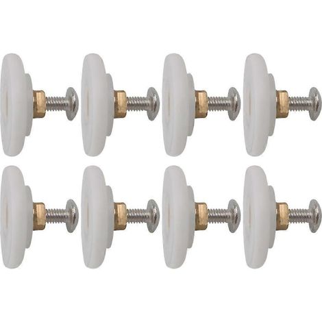 Joint d'étanchéité inférieur pour porte de douche (lot de 2) en verre sans cadre, étanche et ultra transparent, pour porte de 8 mm (5/16 po). (1/5)