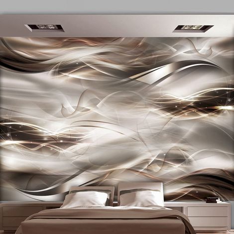 Papier peint adhésif Vagues d'ombre - 196 x 140 cm