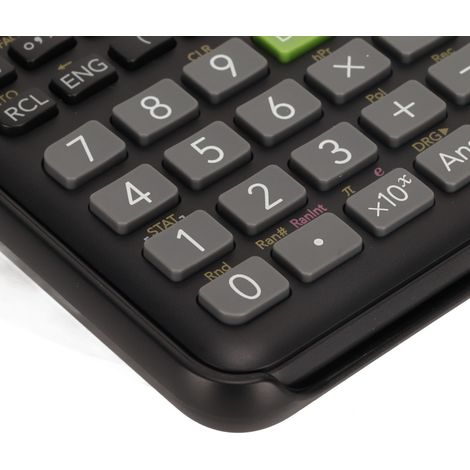 Calculatrice scientifique pour lycéens avec couvercle, rejet paume, chiffres clairs, alimentation par piles, fonction calculatrice (1/5)