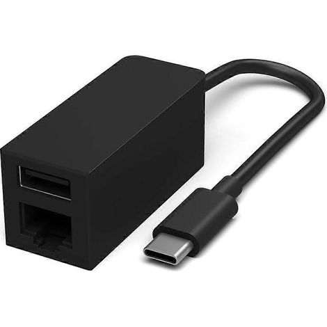 Adaptateur USB-C vers Ethernet RJ45 et USB 3.0 pour MacBook Pro/Air, iPad Pro, Surface Laptop et Chromebook. (1/5)
