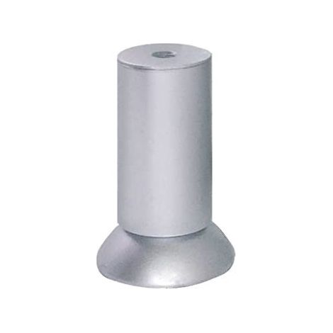 PIEDINO PLAST D35H90MM ALLUMINIO