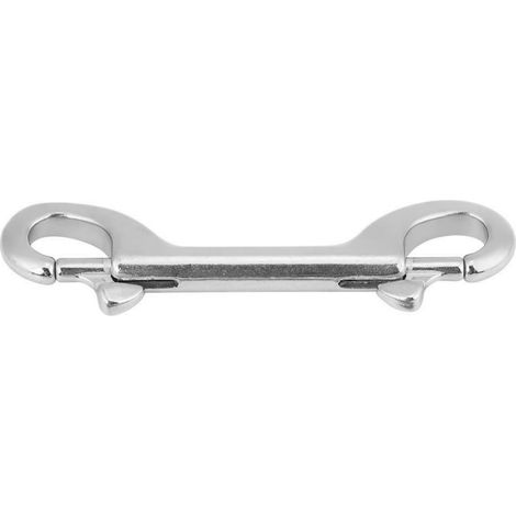 Double-headed spring hook made of 316 stainless steel, quick-release diving hook, eye hook, accessory for shipping and yachting, 76 mm, 316 stainless steel--DTEKGAZ
