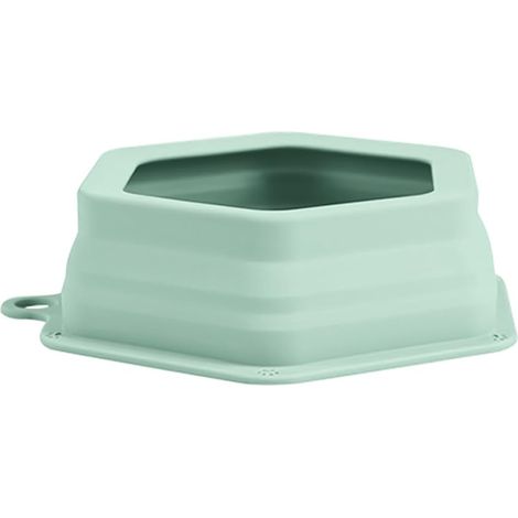 Gamelle pliable en silicone pour chien (verte) – Gamelle de voyage anti-débordement pour chiens et autres animaux de compagnie, 700 ml (1/5)