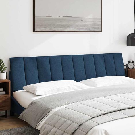 Coussin de tête de lit Hanko bleu 200 cm tissu CFW92419 (1/5)