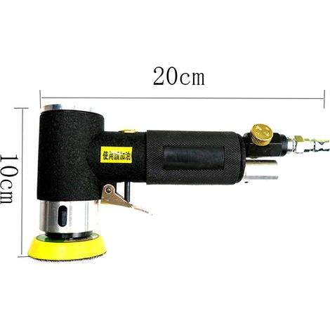 Ponceuse excentrique, petite ponceuse orbitale pneumatique avec méthode abrasive à double rotation pour enlever les joints soudés et les taches de rouille, une pièce (1/3)