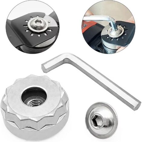 Convertisseur pour outil Starlock, système de verrouillage étoile, outils électriques, adaptateur de lame de scie oscillante, outils à main faciles à installer, 1 jeu (1/4)