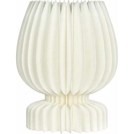 Lampe en Papier Pliable de Table Veilleuse Abat-jour Accordéon (1/5)
