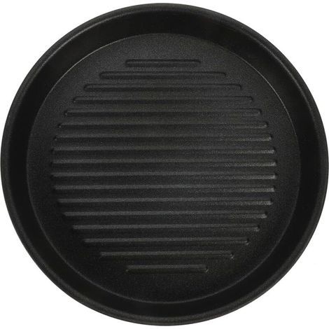 Panier de cuisson en aluminium antiadhésif, grille ronde pour barbecue et camping, idéal pour grillades en plein air (1/5)