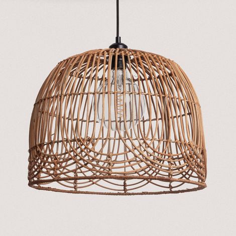 Pendelleuchte Rattan Anipe ILLUZIA Schwarz - Textil (1/5)