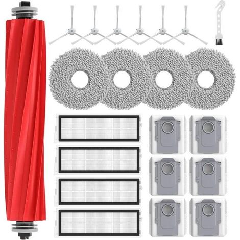 Set mit 22 Zubehörteilen für Roborock Qrevo S/Qrevo Pro/Qrevo Max V Saugroboter. Ersatzteile für Roborock Saugroboter. (1/4)