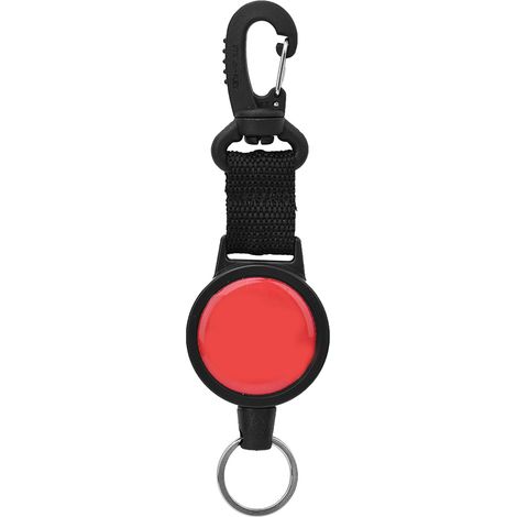 1 mousqueton en acier inoxydable extensible à dégagement rapide pour plongée, accessoire de plongée en nylon, crochet suspendu