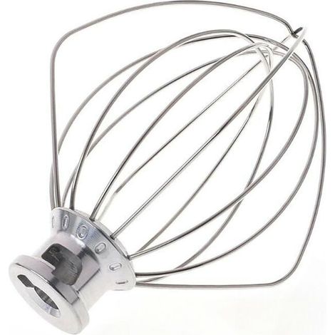 Fouet à Fils K45WW compatible pour KitchenAid KSM90 K45 KSM150 en Acier Inoxydable Fouet Mélangeur Planétaire pour œufs et gâteaux (taille 4.5QT / 4.3 L) (1/4)