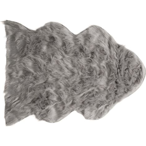 Tapis de sol en Fausse peau de mouton, toucher ultra doux BAKU (1/4)