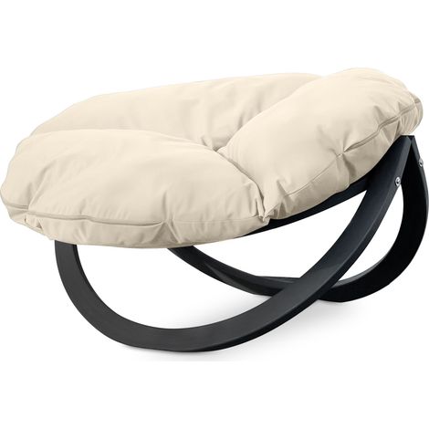 KONSIMO GEKKO Moderner Gartenstuhl, creme (1/4)