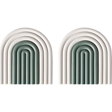 Dessous de verre amovibles en silicone arc-en-ciel, antidérapants, isolants thermiques, décoration intérieure, forme 4 (1/5)