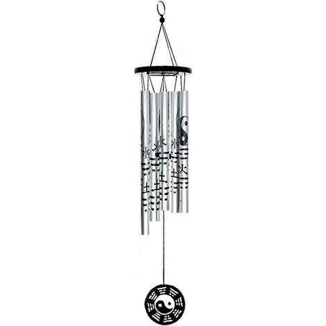 Pendentif carillon éolien bagua moyen, carillon éolien rétro en métal-- (1/5)