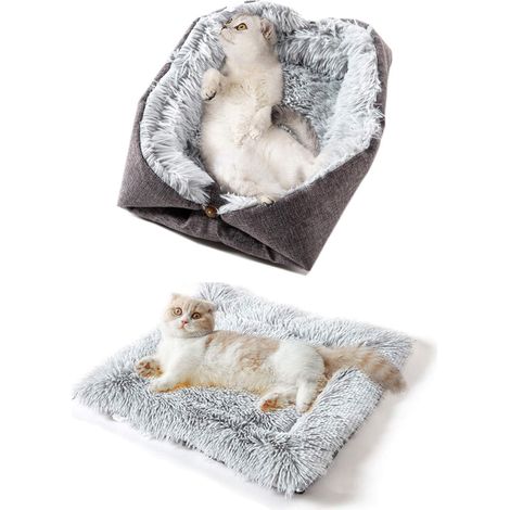 Nid Pour Chat - Abri Semi-fermé Imperméable et Isolé - Pour Intérieur et Extérieur - 1 Pièce (1/5)