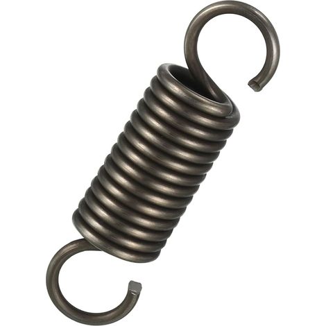 70mm Libre Longueur Double Crochet Ressort de Traction Métal Noir 1 Pièce, Tension, Extension Hélicoïdal Ressorts pour Machines industrielles (1/4)