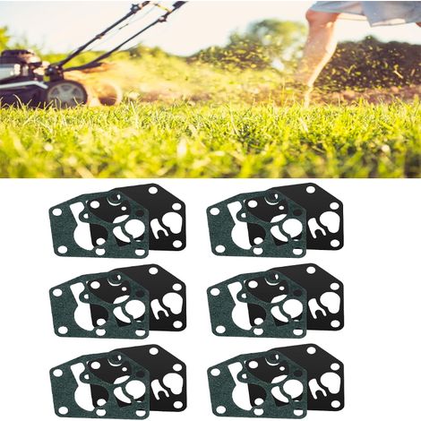 Juego de 6 juntas de diafragma de carburador, junta de diafragma de carburador, para Briggs & Stratton compatible 495770 795083. (1/5)