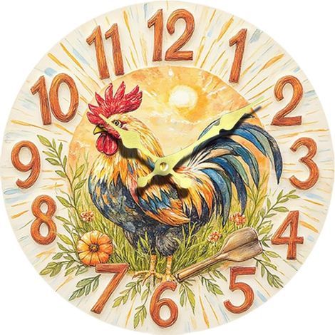 Horloge murale, horloge de salon, décoration simple pour la maison, idéale pour un anniversaire, une chambre d'étudiant, un bureau ou une fête, Diamètre 30cm (1/5)