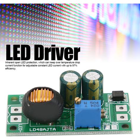 Module d'alimentation LED LD48AJTA 72W, régulateur de courant PWM DC 6-50V 1-3A, convertisseur 8-50V 1A sans bornier (1/5)