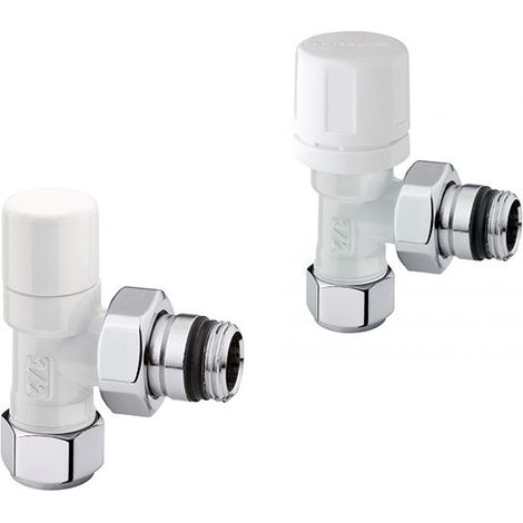 Kit Valvola e Detentore da 1/2 Arteclima Bianco - 30012CBB + 11012CBB (1/3)