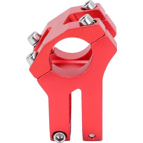 Guidon de vélo LUNJE 25,4x35mm potence courte surélevée en alliage d'aluminium creux rouge (1/5)