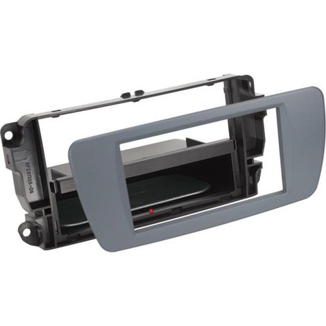 Support autoradio compatible avec Seat Ibiza Avec vide poche Inbay Qi Gris conemara