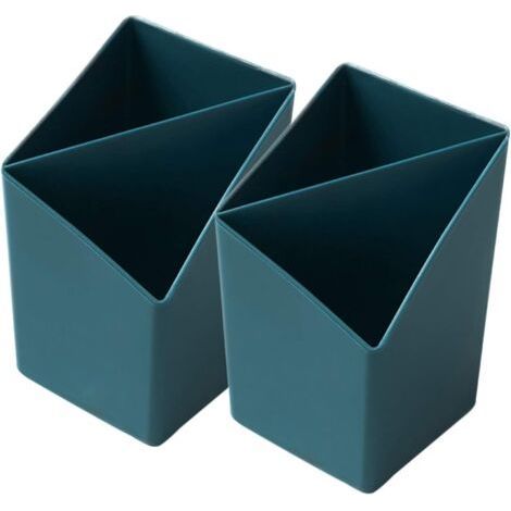 2PCS Porte-Crayon De Rangement pour Pinceau De Maquillage, Boîte De Rangement pour Brosse De Coiffeuse, pour Seau De Rangement De Bureau, Crayon À Sourcils, Porte-Pinceau De Beauté,A-Ensoleil (1/5)