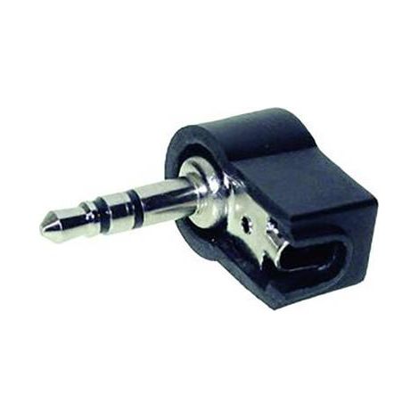 Jack 3.5 mm mâle, coudé TRU COMPONENTS 1559795 Nombre de pôles: 3 stéréo noir 1 pc(s) (1/2)